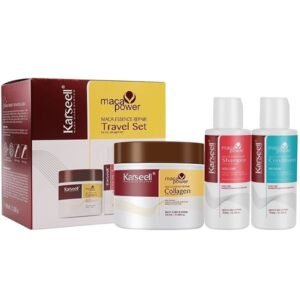 karseell kit mini travel set mascara 100ml, shampoo 70ml, acondicionador 70ml