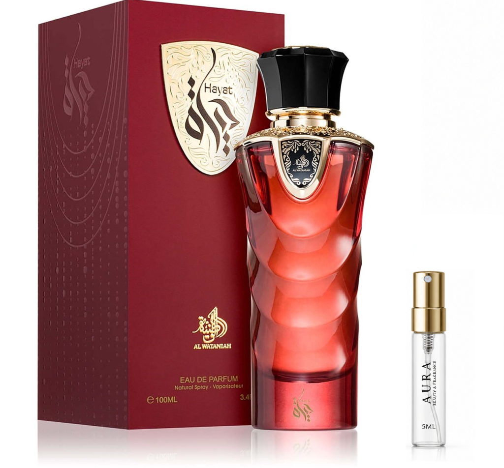 decant al wataniah hayat edp, 5ml